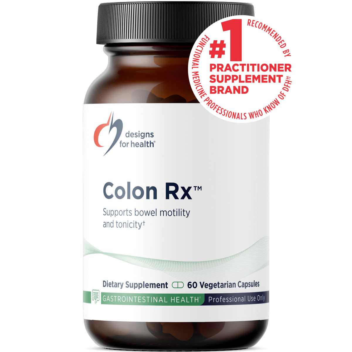 Designs for Health Colon Rx 60 capsules front label