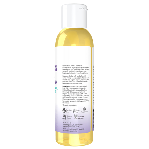 Now Baby Soothing Baby Oil Calming Lavender 4 oz
