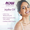 NOW Solutions Jojoba Oil 4 oz | Skin Balancing Carrier Oil