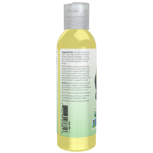 NOW Solutions Organic Avocado Oil 4 oz | Nourishing Skin Care