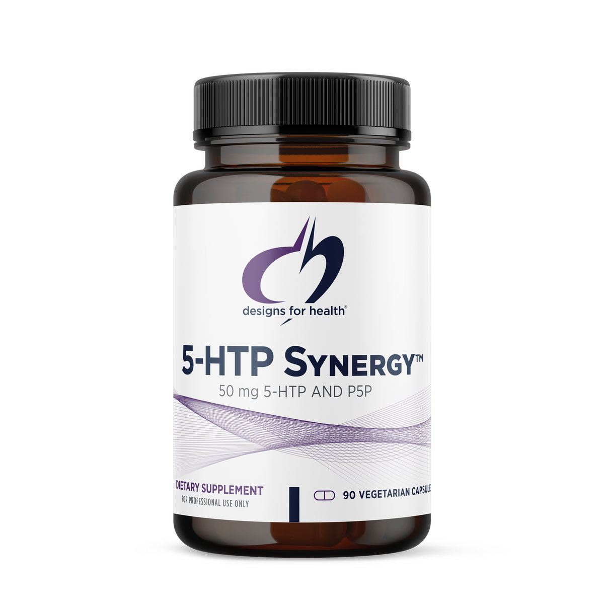 Designs for Health 5-HTP Synergy 90 capsules front label