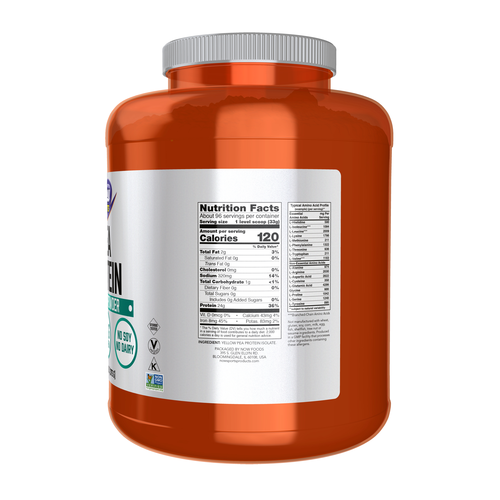 NOW Sports Pea Protein Unflavored 24g Non-GMO Vegan Bulk | 7 lb