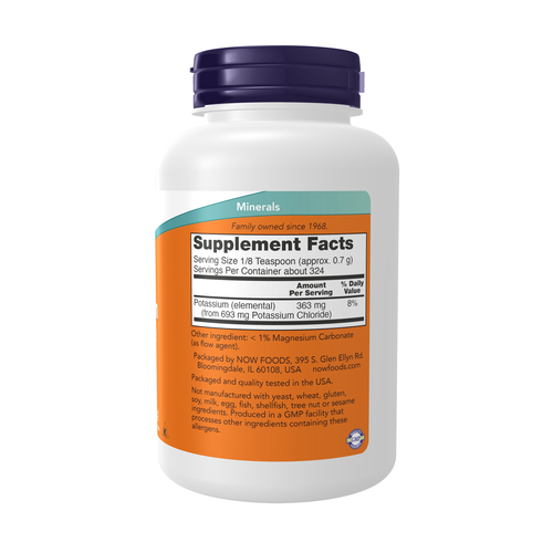 NOW Foods Potassium Chloride Powder 8 oz
