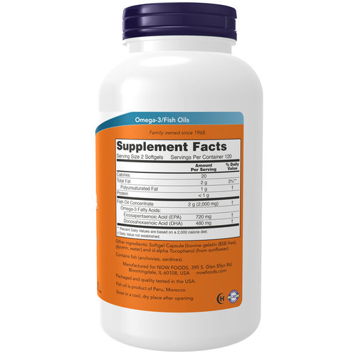 NOW Foods Super Omega EPA Fish Oil Double Strength 240 Softgels