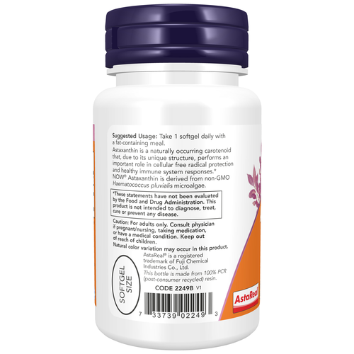 NOW Foods Astaxanthin 10 mg 30 Softgels