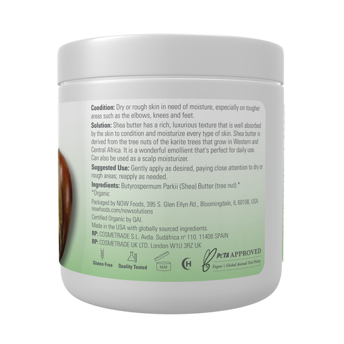NOW Solutions Organic Pure Shea Butter 7 oz
