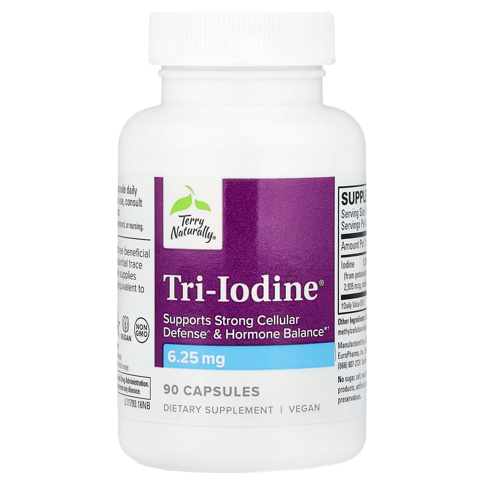 Terry Naturally Tri-Iodine 6.25 mg 90 Capsules