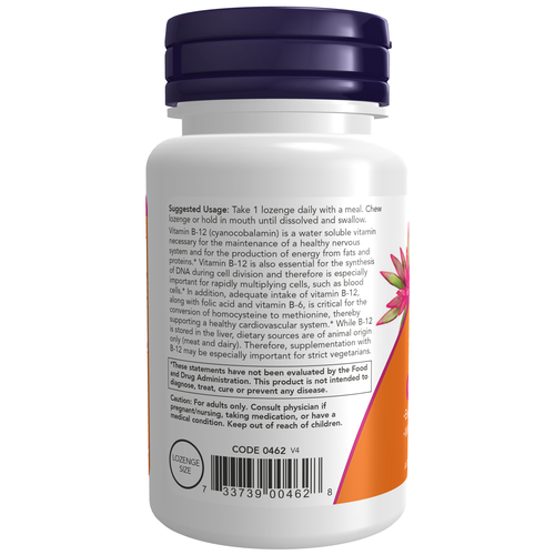 NOW Foods B-12 5,000 mcg 60 Lozenges