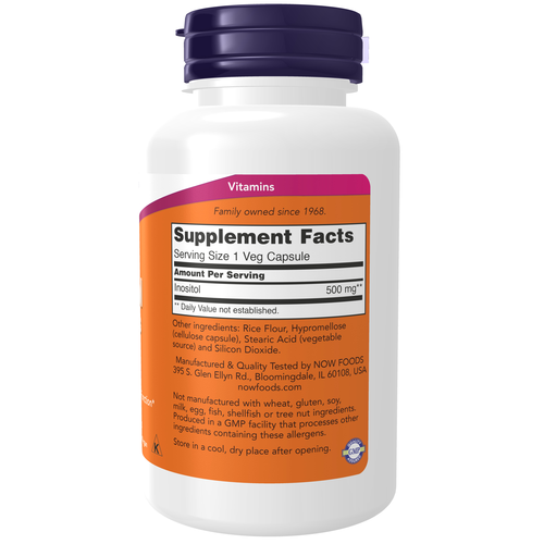 NOW Foods Inositol 500 mg 100 VCaps
