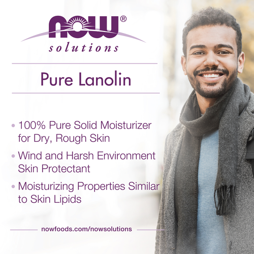 NOW Solutions Pure Lanolin Skin Moisturizer 7 oz
