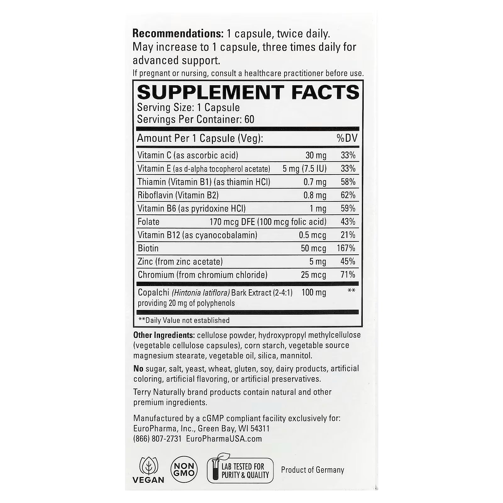 Terry Naturally Sucontral D 60 Capsules
