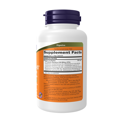 NOW Foods Probiotic-10 100 Billion CFU 60 Vcaps