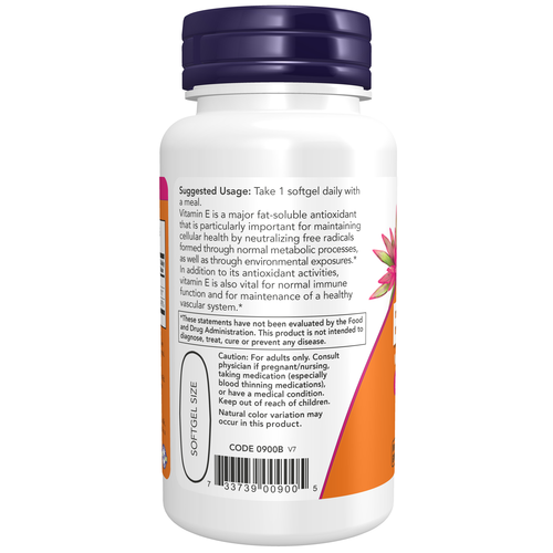 NOW Foods E-1000 Mixed Tocopherols 50 Softgels