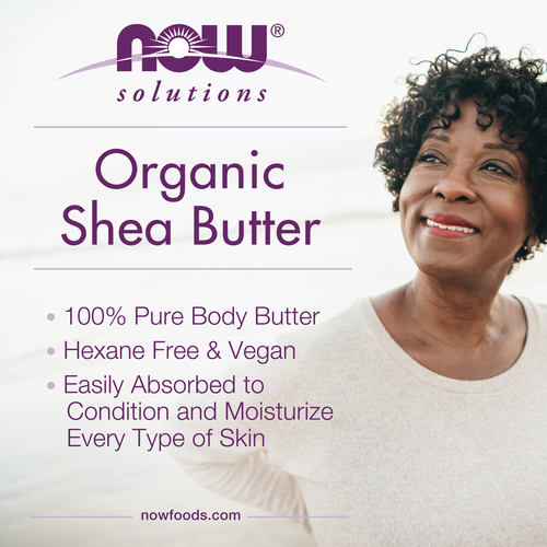 NOW Solutions Organic Pure Shea Butter 7 oz
