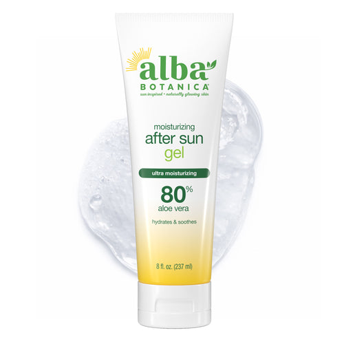 Alba Botanica After Sun Gel, 80% Aloe Vera package