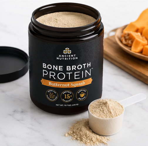 Ancient Nutrition Bone Broth Protein Butternut Squash 15 Servings – ingredient detail