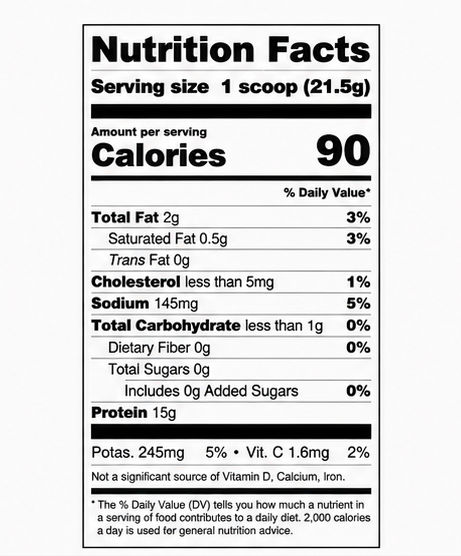 Ancient Nutrition Bone Broth Protein Chicken Soup – supplement facts panel