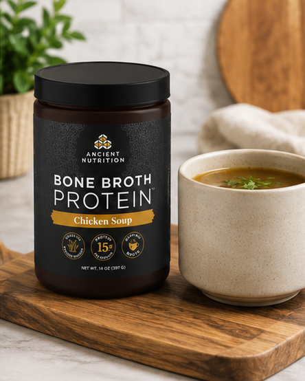 Ancient Nutrition Bone Broth Protein Chicken Soup – lifestyle image