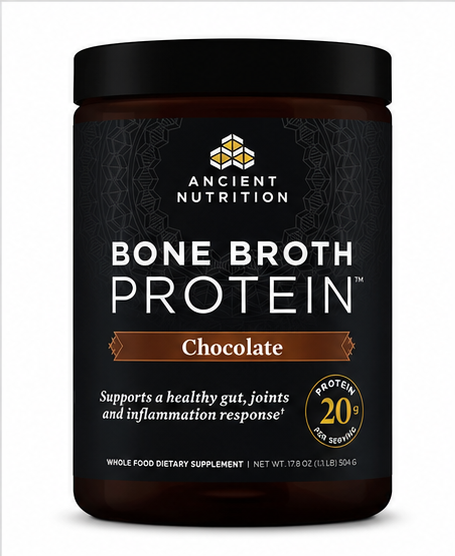 Ancient Nutrition Bone Broth Protein Chocolate 1.1 lb – product overview