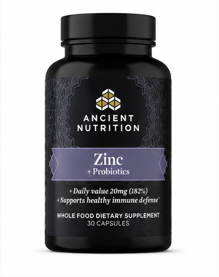 Ancient Nutrition Ancient Nutrients Zinc + Probiotics 30 Capsules – product overview