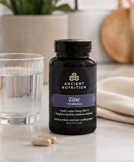 Ancient Nutrition Ancient Nutrients Zinc + Probiotics 30 Capsules – ingredient detail