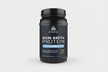 Black container of Ancient Nutrition Bone Broth Protein Vanilla flavor on a white background