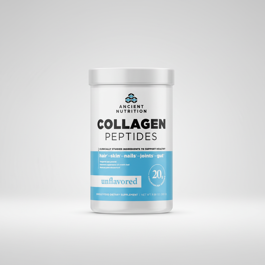 Ancient Nutrition Collagen Peptides container on a white background