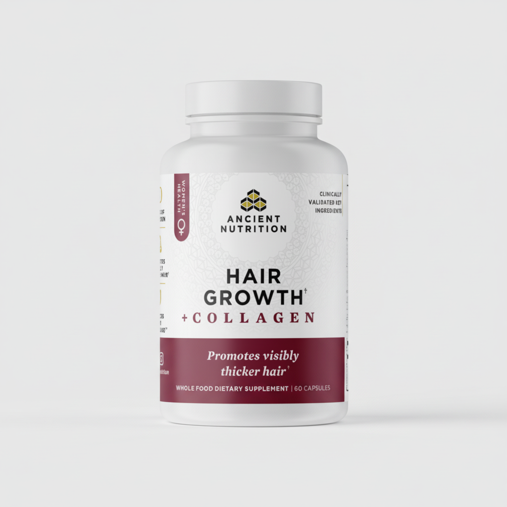 Ancient Nutrition Hair Growth + Collagen 60 Capsules
