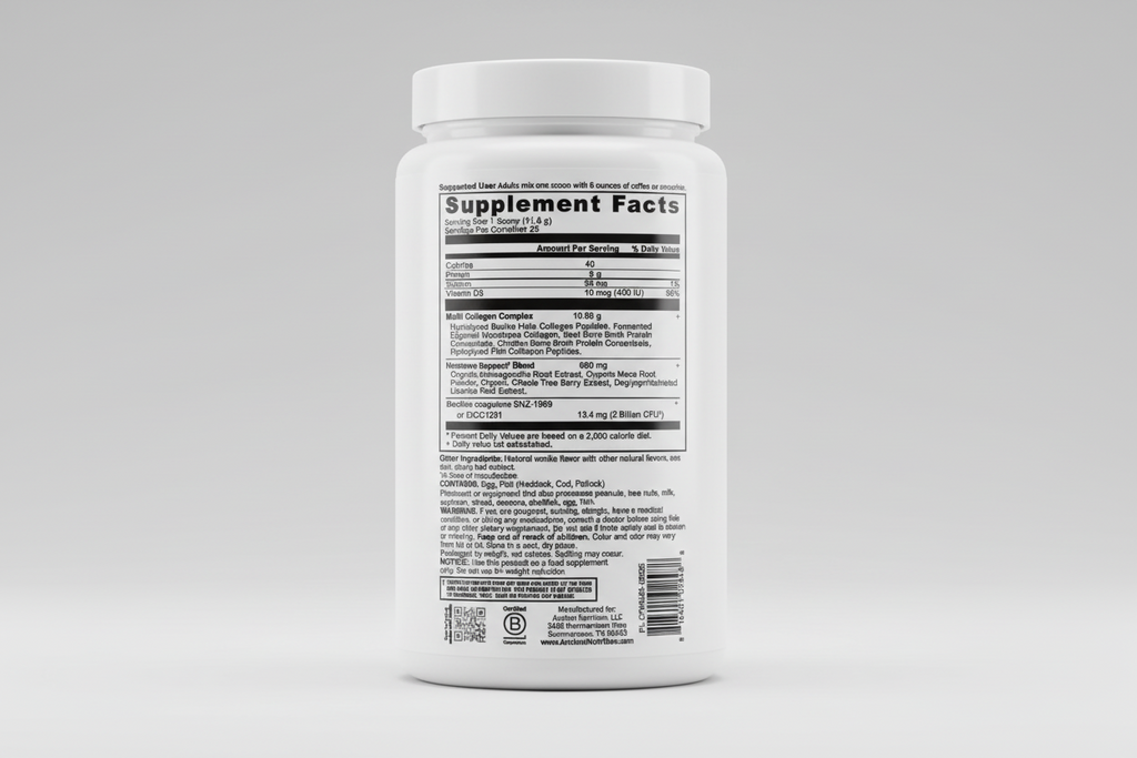 Ancient Nutrition Hormone Balance + Collagen Vanilla 10.4 oz1