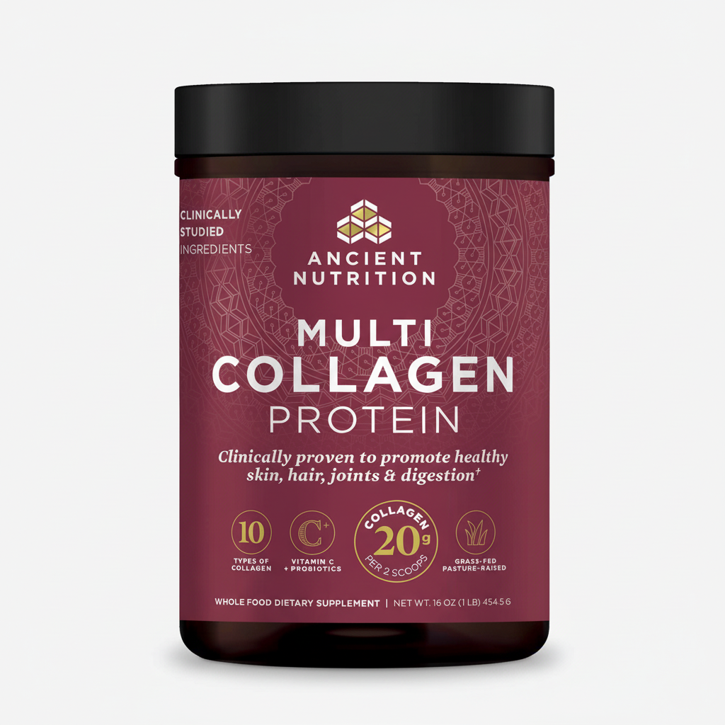 Ancient Nutrition Multi Collagen Protein container on a white background