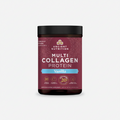Jar of Ancient Nutrition Multi Collagen Protein Vanilla flavor on a white background