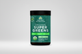 Ancient Nutrition Organic Super Greens supplement container on a white background