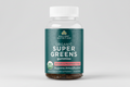 Bottle of Ancient Nutrition Organic Super Greens gummies on a white background