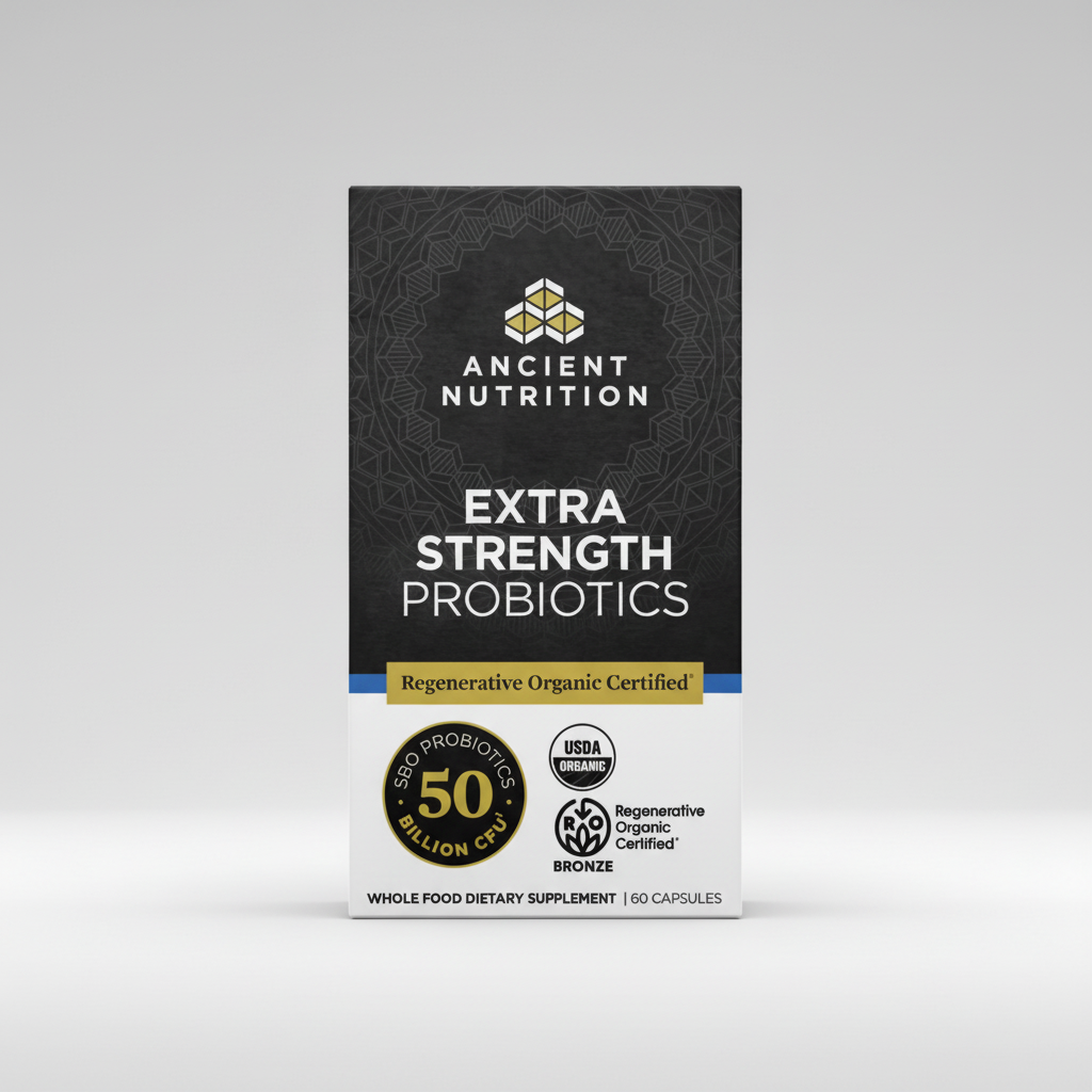 Ancient Nutrition Probiotics Extra Strength 50B 60 Capsules
