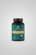 Ancient Nutrition Turmeric supplement bottle on a white background