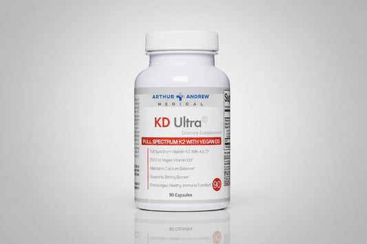 Arthur Andrew Medical KD Ultra dietary supplement bottle on a white background