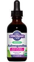 Oregon's Wild Harvest Ashwagandha Organic Alcohol-Free Extract 2 fl oz front