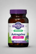 Oregon's Wild Harvest Astragalus supplement bottle with purple cap and label.