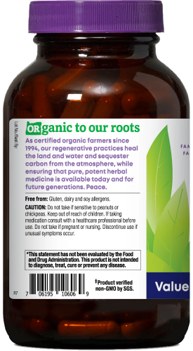 Oregon's Wild Harvest Astragalus 180 Organic Vegan Capsules