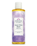 Heritage Store Aura Glow Rose Body & Massage Oil 8 fl oz