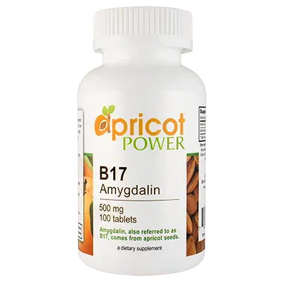 Apricot Power B17 Amygdalin 500 mg tablets bottle