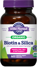 Oregon's Wild Harvest Biotin & Silica Organic 60 Capsules front