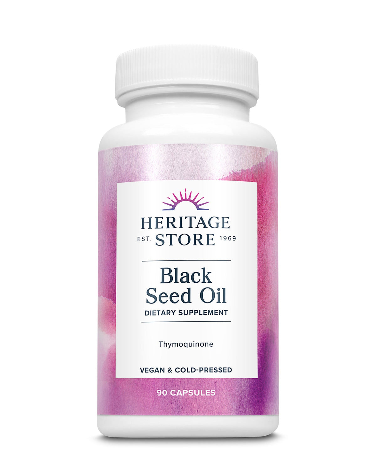 Heritage Store Black Seed Oil 650 mg 90 Capsules