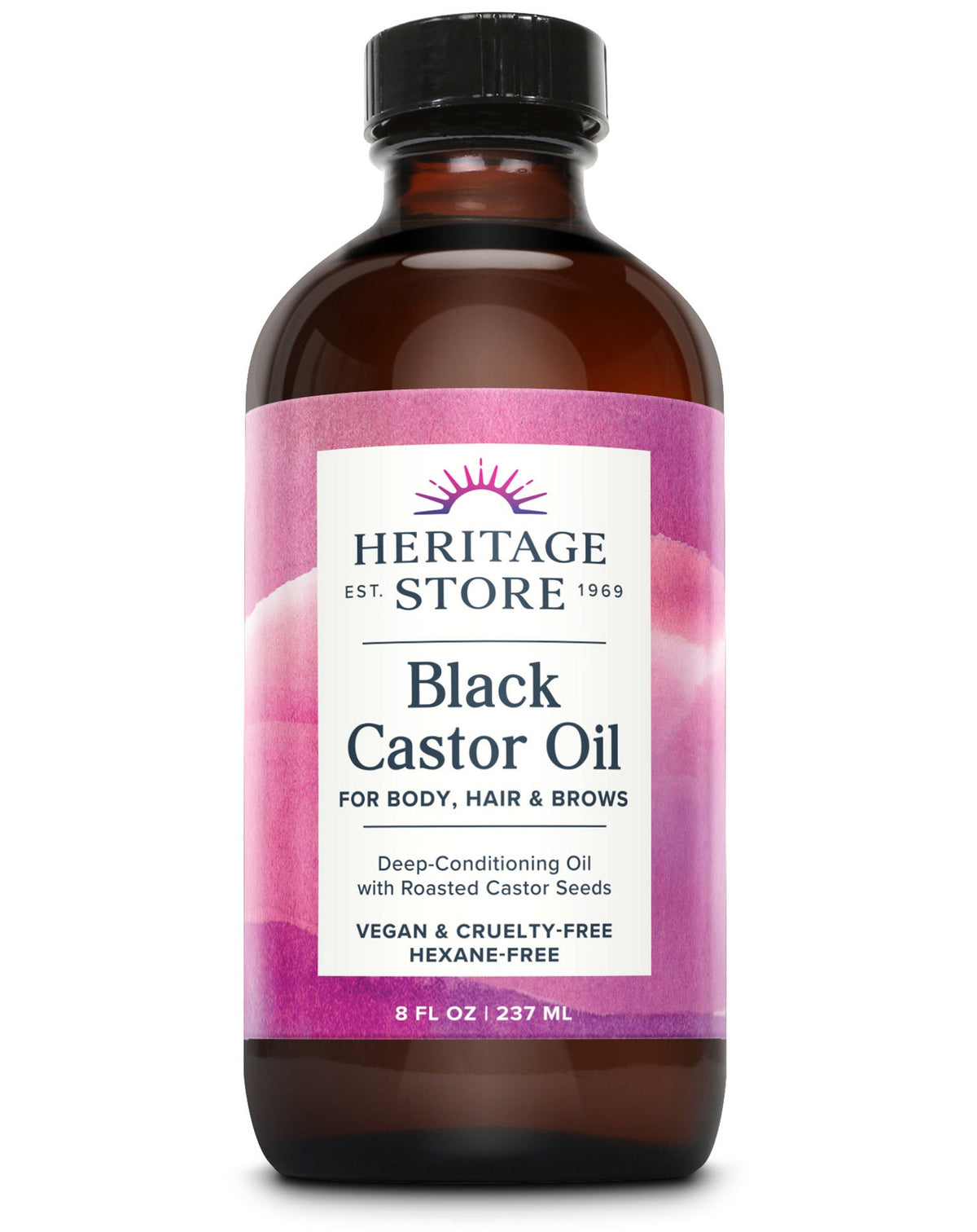 Heritage Store Black Castor Oil 8 fl oz