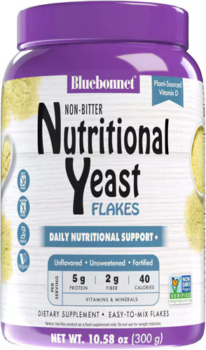 Bluebonnet Nutrition Non-Bitter Nutritional Yeast Flakes 10.58 oz