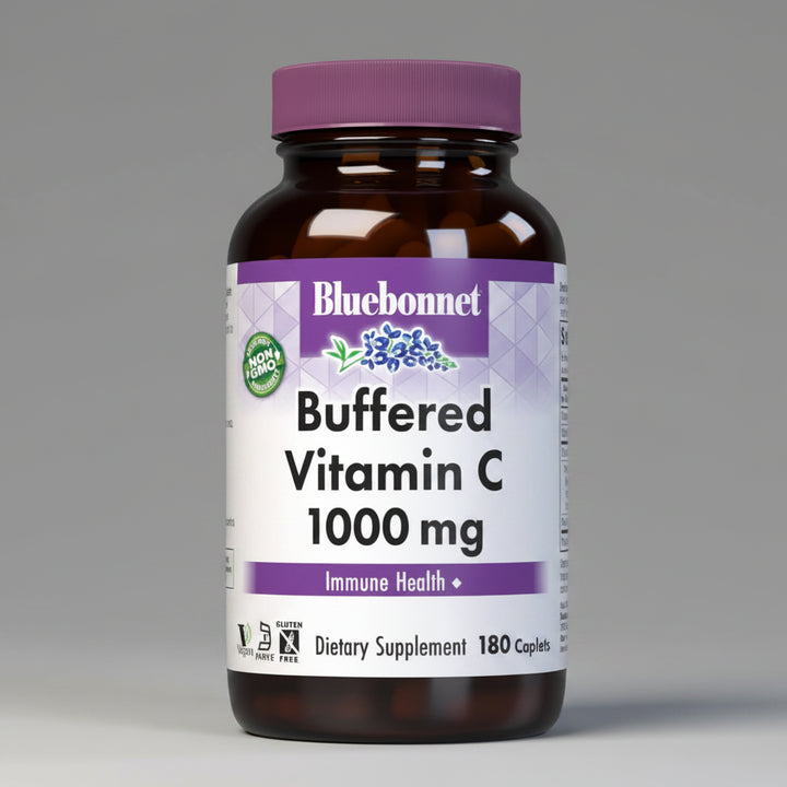 Bluebonnet Buffered Vitamin C 1000 mg 180 Caplets front product image