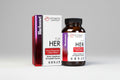 Intimate Essentials for Her supplement bottle and packaging on a gray background