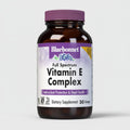 Bluebonnet Full Spectrum Vitamin E Complex dietary supplement bottle on a white background