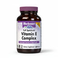Bluebonnet Full Spectrum Vitamin E Complex supplement bottle on a white background