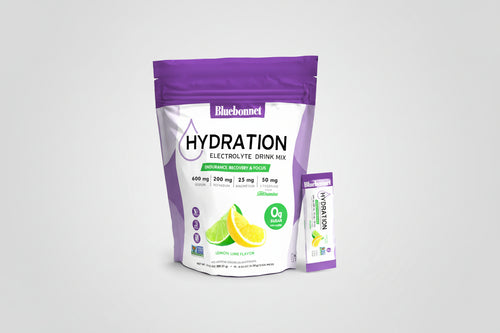 Bluebonnet Hydration Electrolyte Drink Mix Lemon Lime 14 Packets front product image